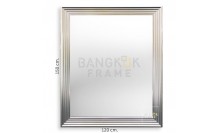 กรอบกระจกเงาสีเงินขนาด 120x150cm